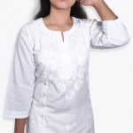 White Lucknavi Kurti