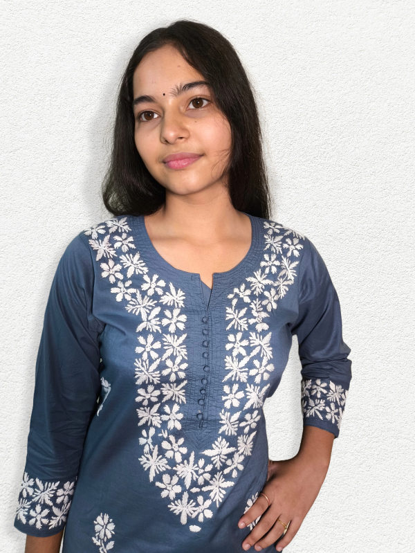 Hand Embroidered Short Kurti - Image 4