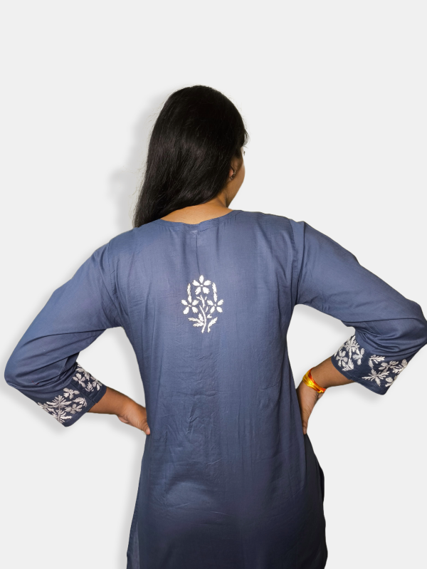 Hand Embroidered Short Kurti - Image 3